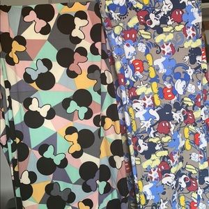 2 pack Lularoe Disney Leggings (One Size)